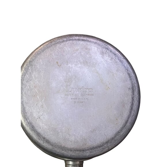 Vintage Lustre 1 Qt Waterless Aluminum Saucepan with Lid USA Made – Used - Picture 9 of 14